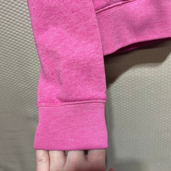 Victoria’s Secret PINK Half Zip Pullover Pocket Sweatshirt Pink Dog Logo XS - Picture 3 of 9